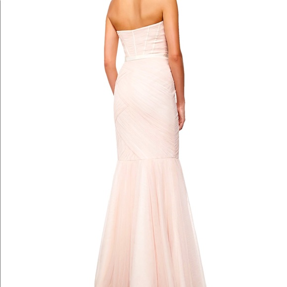 Monique Lhuillier - Rouched Blushed pink gown BNWOT - Picture 2 of 3